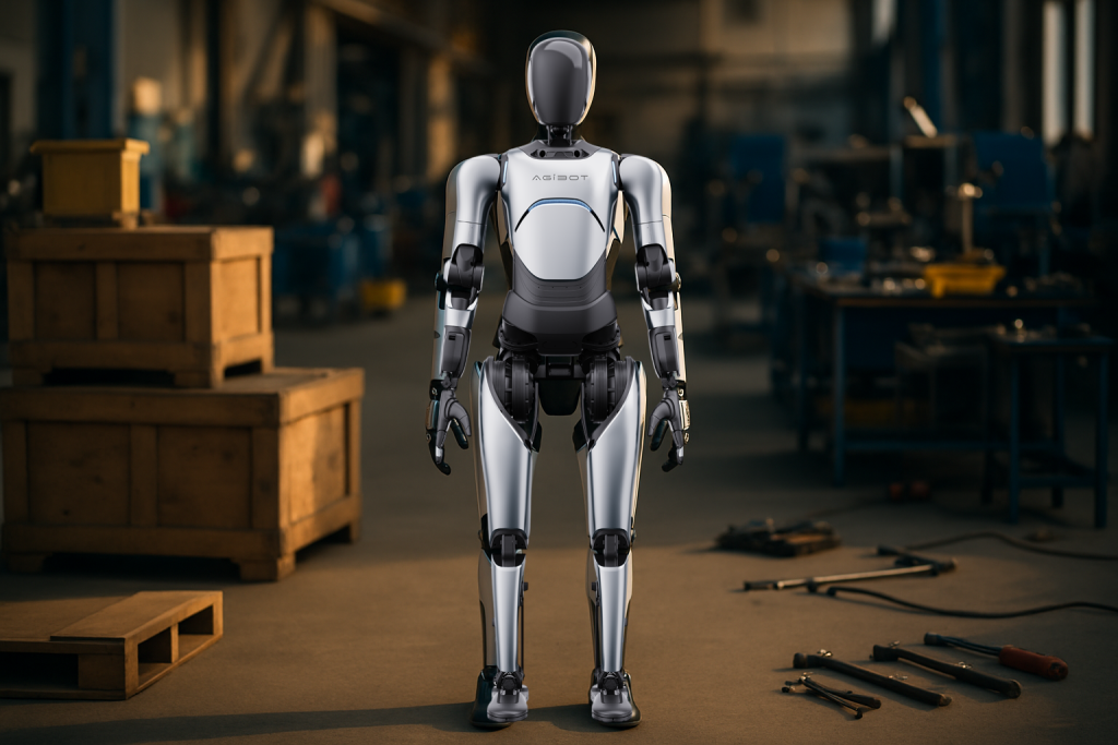Agibot A2 — in context (AI-generated)