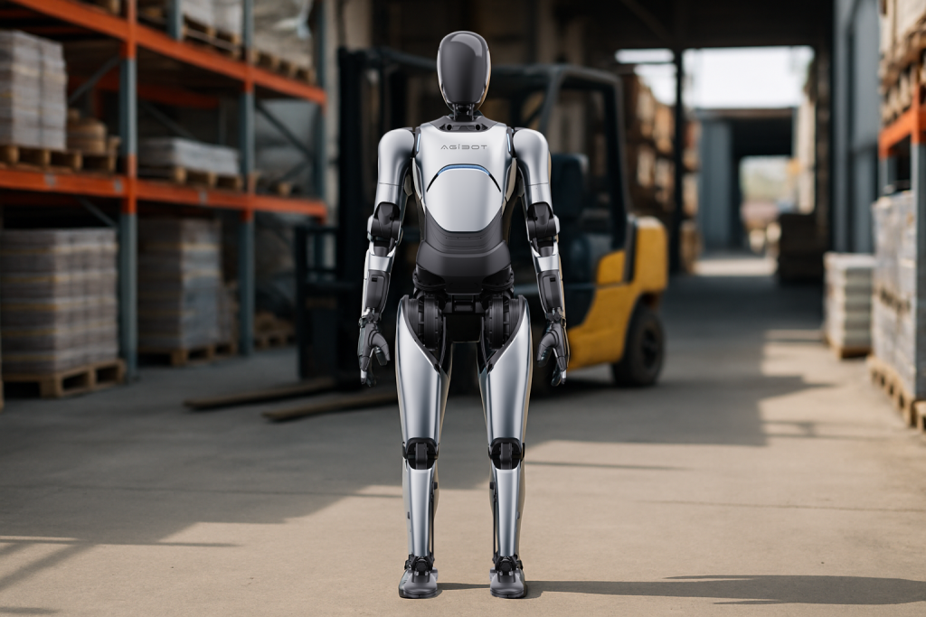 Agibot A2 — in context (AI-generated)
