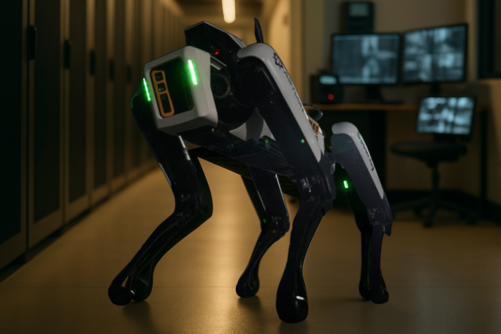 Asylon DroneDog — in context (AI-generated)