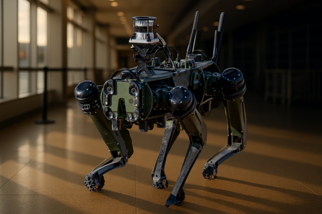 Ghost Robotics Vision 60 — in context (AI-generated)