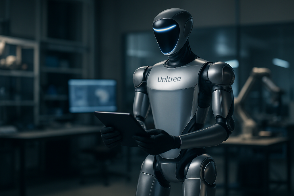 Unitree G1 — in context (AI-generated)