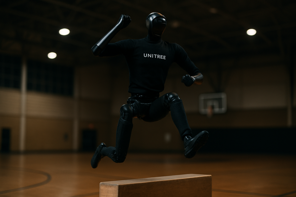 Unitree H1 — in context (AI-generated)